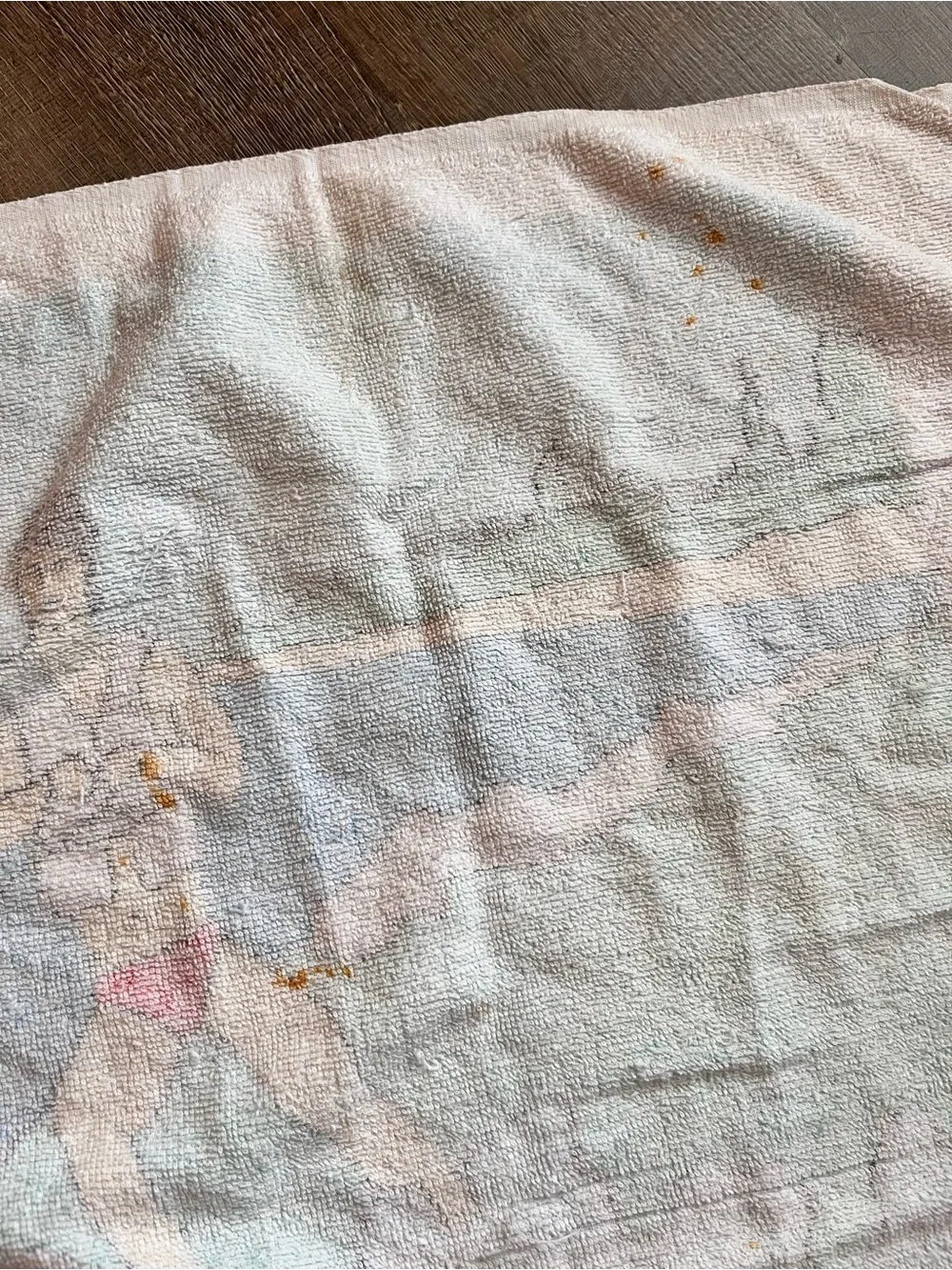VTG Leshner beach towel water ski boat #retro